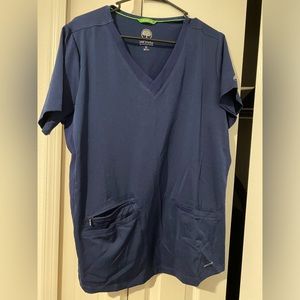 Womens healing hands scrub top